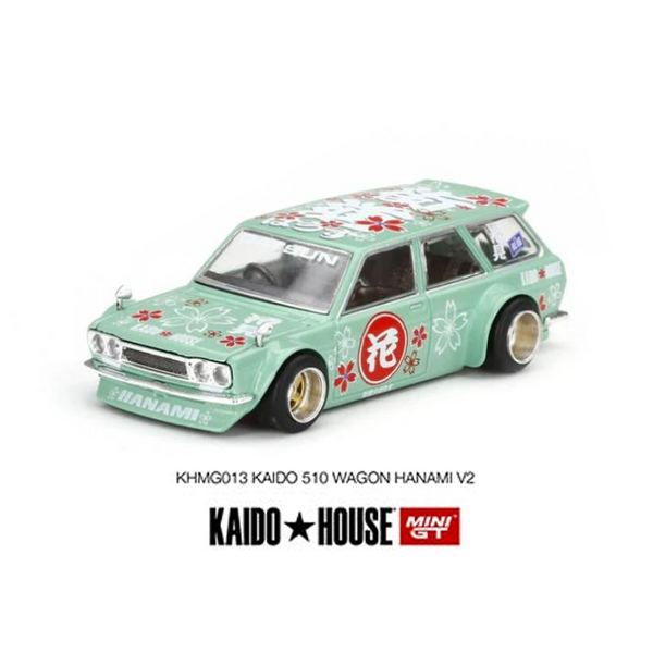 Kaido House x Mini GT - Datsun 510 Wagon Hanami Version 1 *Sealed, Possibility of a Chase*