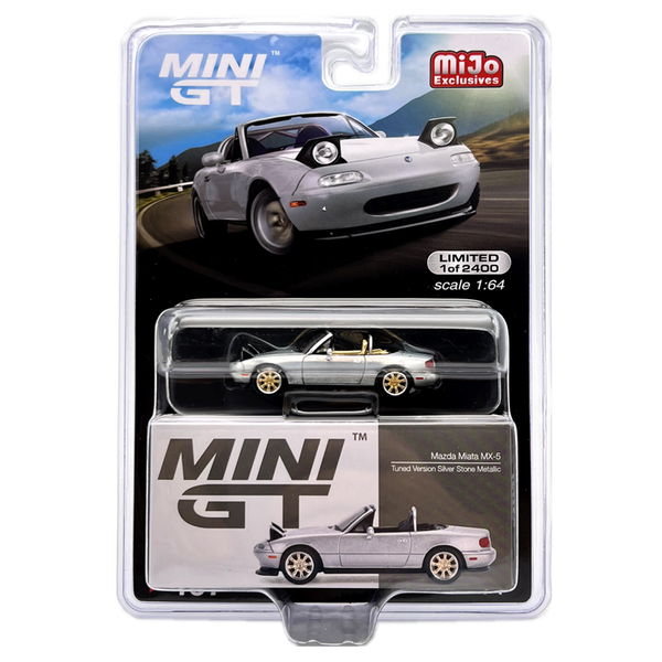 Mini GT - Mazda Miata MX-5 (NA) Tuned Version Silver Stone Metallic *Chase*