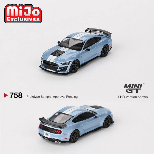Mini GT - Ford Mustang Shelby GT500 Heritage Edition - Light Blue *Pre-Order*