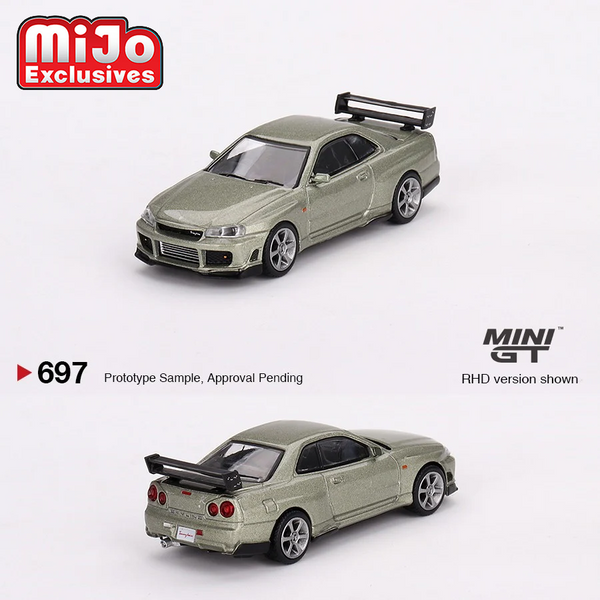 Mini GT - Nissan Skyline GT-R (R34)Tommykaira R-Z - Millenium Jade *Pre-Order*