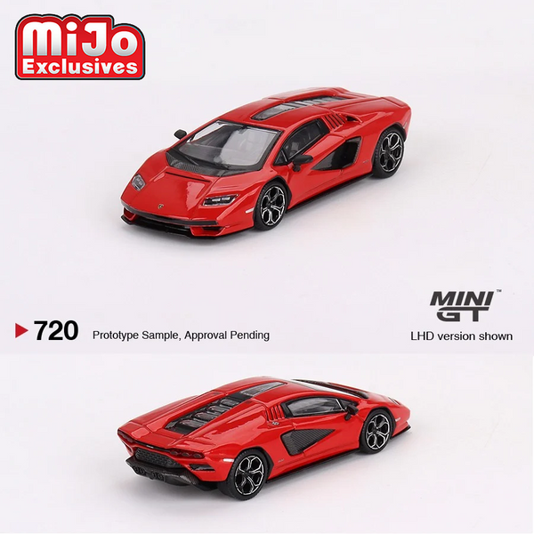 Mini GT - Lamborghini Countach LPI 800-4 - Rosso Mars *Pre-Order*