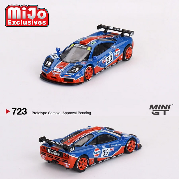 Mini GT - McLaren F1 GTR #33 1996 Le Mans 24Hr - Gulf Blue *Pre-Order*
