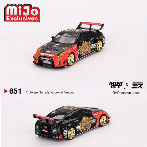 Mini GT X Mizu Diecast - LB-Silhouette Works GT Nissan 35GT-RR Ver.1 “BARONG” *Pre-Order*