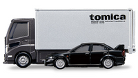 Tomica - Mitsubishi Lancer Evolution VI GSR w/ Transporter - Premium Series