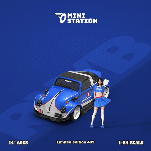 Mini Station - Volkswagen Beetle Targa RWB "Rob3rt Design" w/ Figure