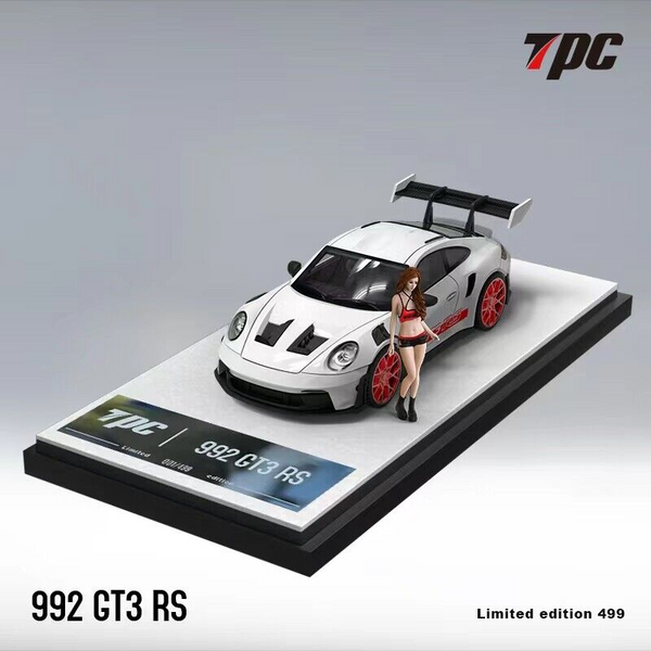 TPC - Porsche 911 GT3 RS - White & Red w/ Figure
