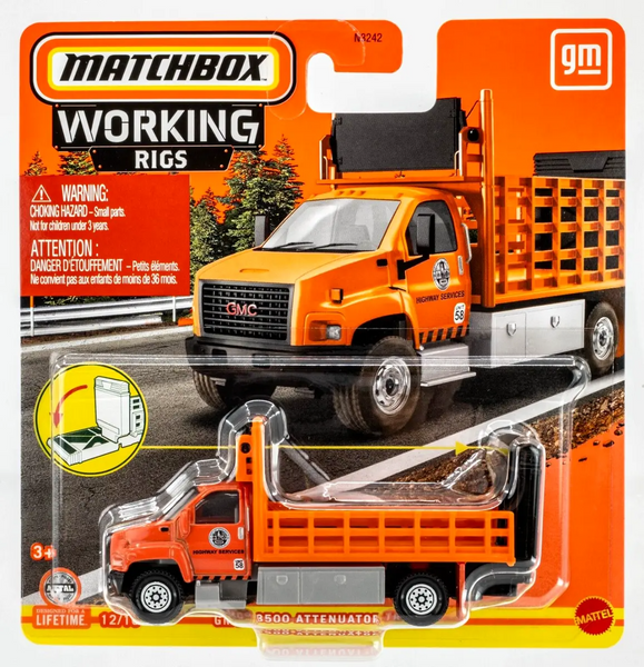 Matchbox - GMC 3500 Attenuator Truck - 2024 Working Rigs Series