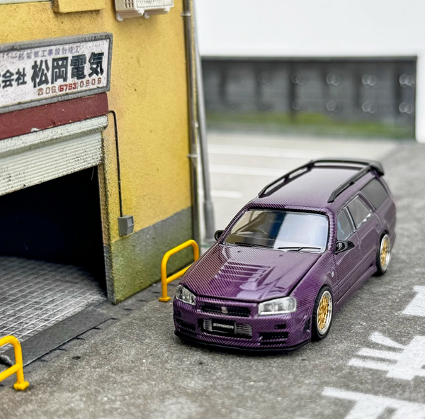 Zoom - Nissan Stagea (R34) Wagon - Carbon Purple