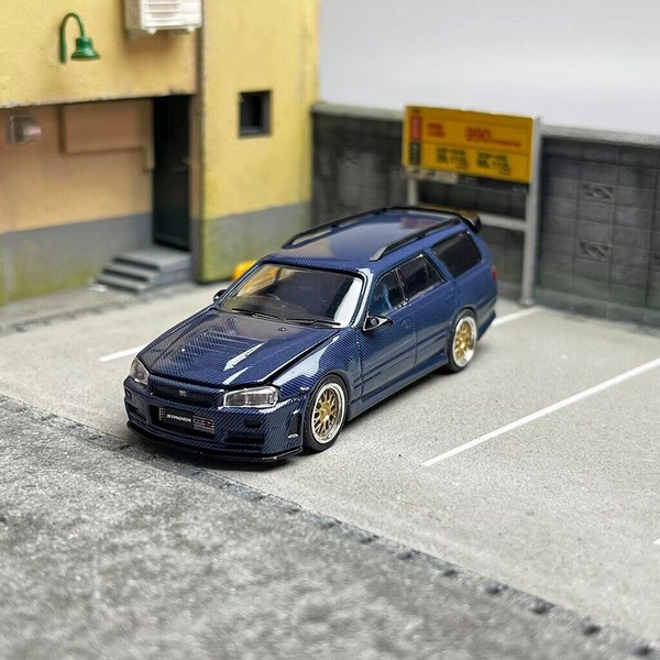 Zoom - Nissan Stagea (R34) Wagon - Carbon Blue