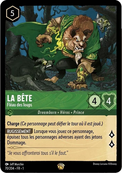 Lorcana - La Bête (Fléau des Loups) - 70/204 - Legendary - The First Chapter