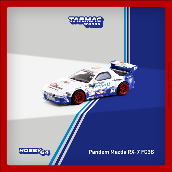 Tarmac Works - Pandem Mazda RX-7 FC3S Drift - Hobby64 Series