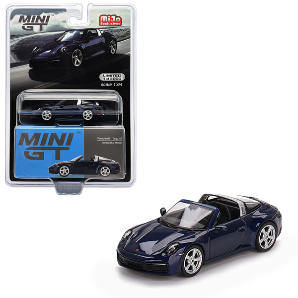 Mini GT - Porsche 911 Targa 4S - Gentian Blue