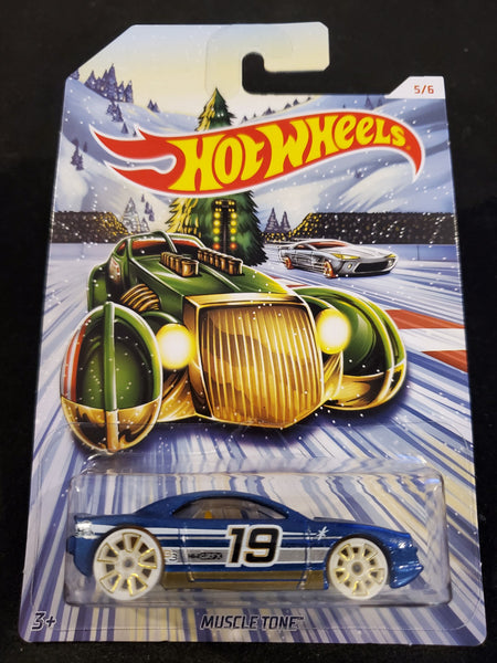 Hot Wheels - Muscle Tone - 2019 Holiday Hot Rods Series - Top Collectibles