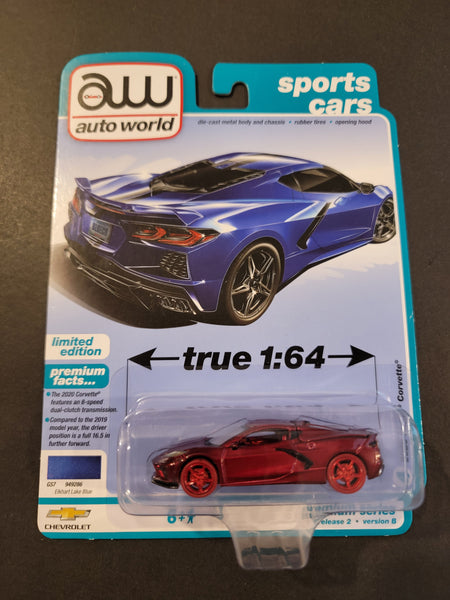 Auto World - 2020 Chevy Corvette - 2022 Sport Cars Series *Ultra Red Chase*