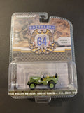 Greenlight - 1942 Willys MB Jeep Rough Rider - U.S. Army WWII - 2022 Battalion 64 Series
