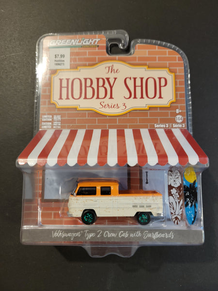 Greenlight - Volkswagen Type 2 Crew Cab with Surfboards - 2018 Hobby Shop Series *Chase*