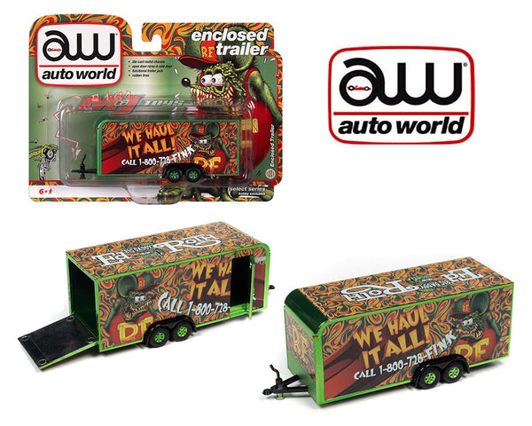 Auto World - Rat Fink Enclosed Trailer - 2022 *Hobby Exclusive*