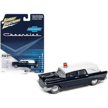 Johnny Lightning - 1957 Chevy Hearse Ambulance - 2021 *Hobby Exclusive*
