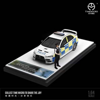 Time Micro - Mitsubishi Lancer Evolution X British Police Car w/ Figure