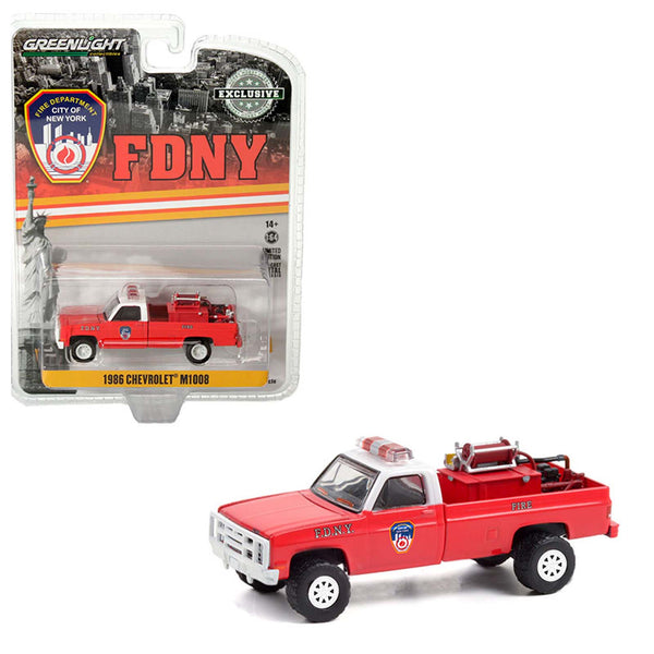 Greenlight - 1986 Chevrolet M1008 - 2021 FDNY Series *Hobby Exclusive*