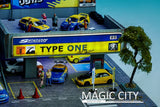 Magic City - Spoon Sports Type One / Two Story Car Park Diorama *1/64 Scale*