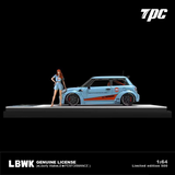 TPC - LBWK Mini Cooper "Gulf" w/ Figure *Limited to 499 Units*