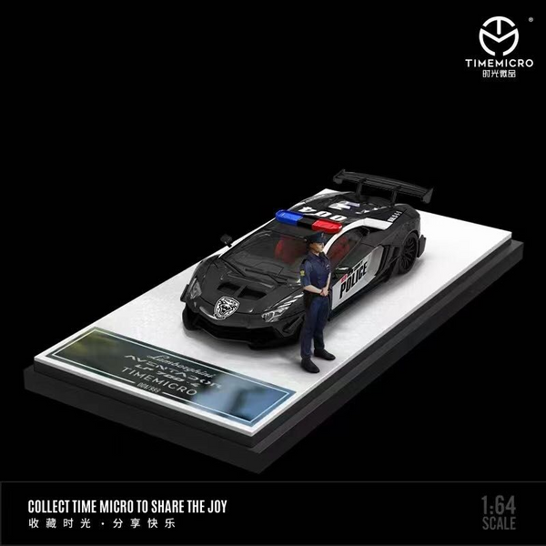 Time Micro - Lamborghini Aventador LBWK Police Car w/ Figure