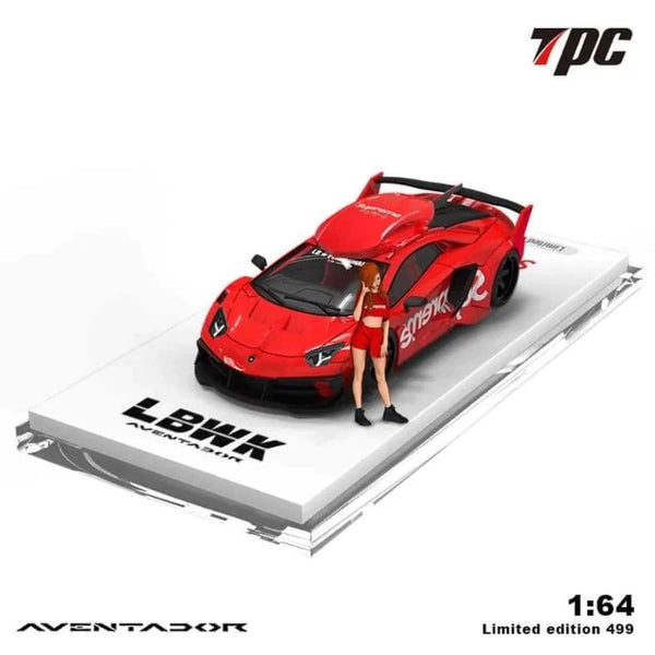 TPC - LBWK LB-Silhouette Lamborghini Aventador GT EVO "Supreme" w/ Roofbox & Figure
